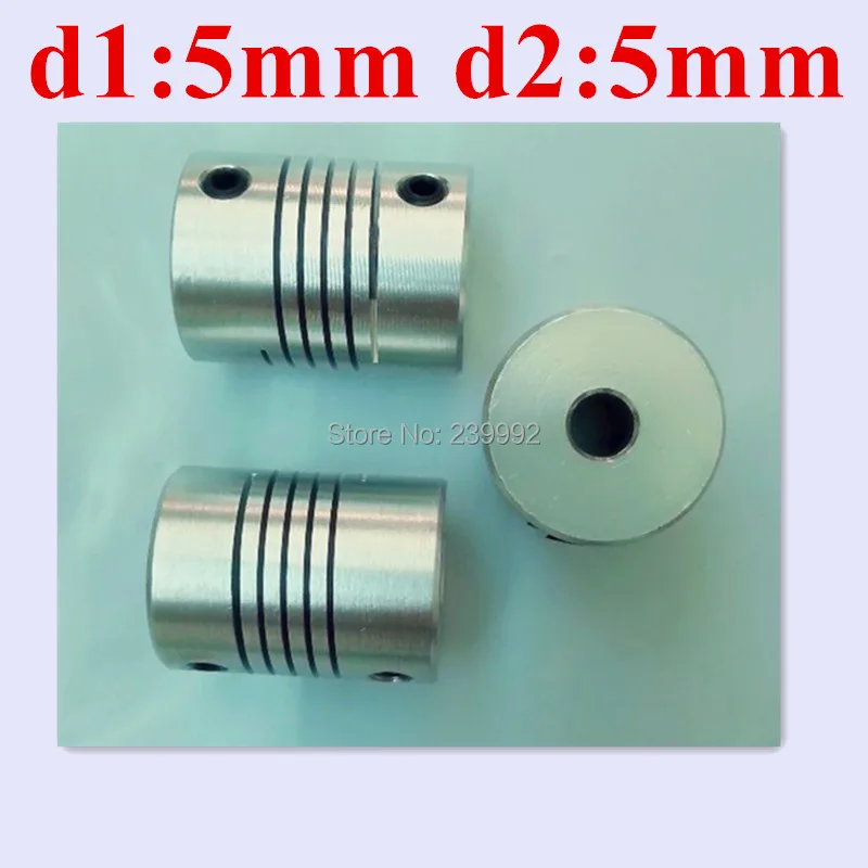 

4pcs/lot 5x5mm flexible coupling shaft couplings OD19mm*25mm flexible shaft 5mm 5mm for cnc parts stepper motor