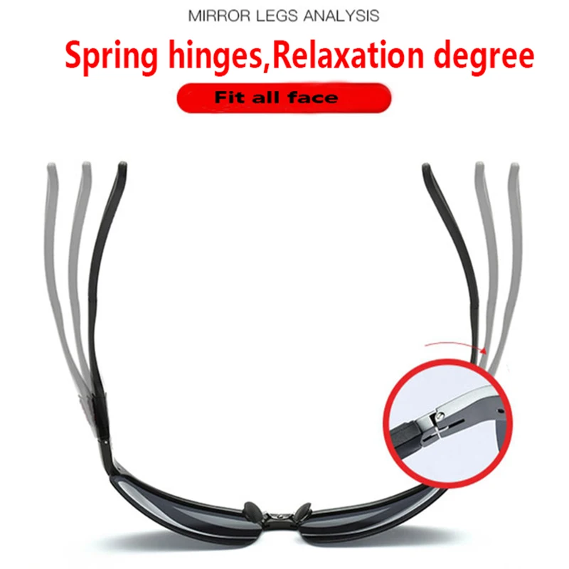 2020 Aluminum Magnesium Spring Hinges Women Men Cool Polarized Sunglasses UV400 Driving Oculos Sun Glasses With Original Box