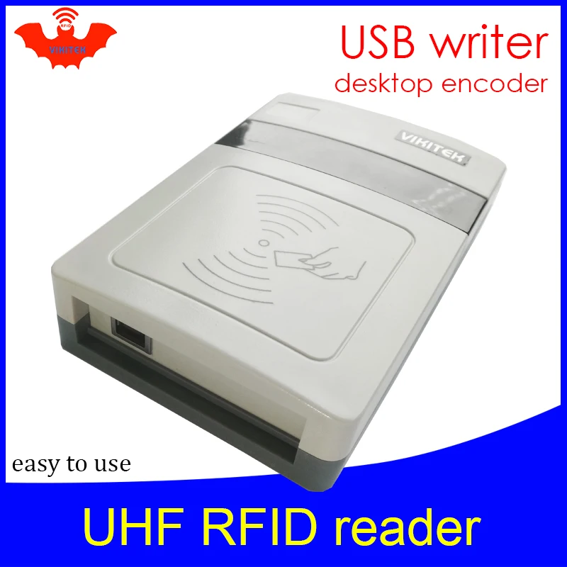RFID Card Writer Ultra-High Frequency Card Reader Easy-to-Use VIKITEK Desktop USB Reader/Writer UHF Card Issuer
