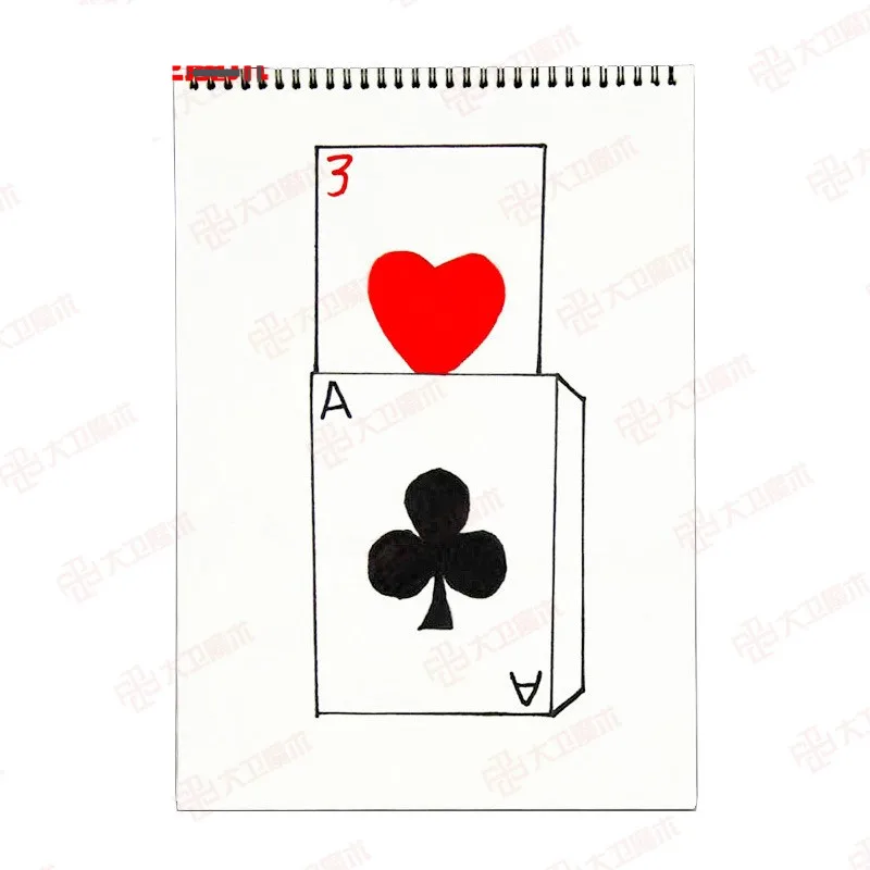 Cardiographic Exclusive Rise Card Prediction( 390*260MM ) Magic Tricks Stage Gimmick Props Magie Comedy Mentalism