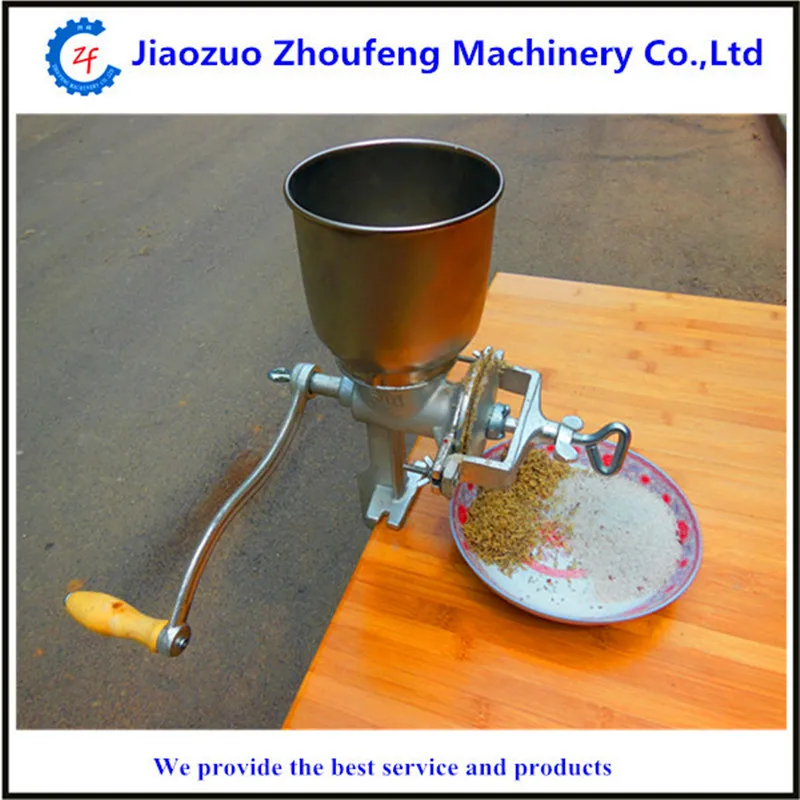 Maize flour mill hot sale mini manual sorghum corn grinding machine  ZF