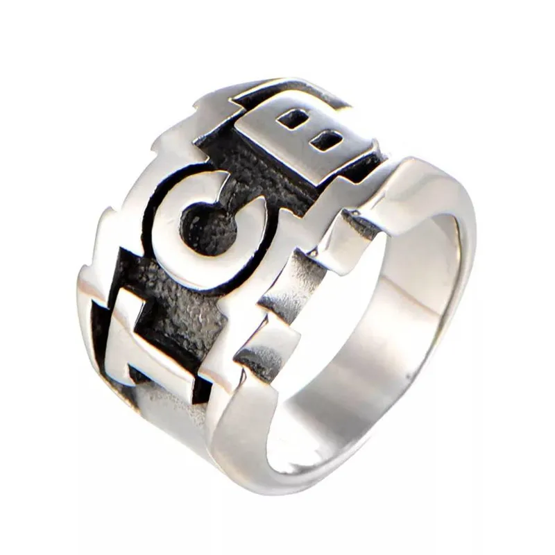 Support Dropship Size 7-15 Take Care of Business Cool Ring 316L Stainless Steel Fashion Jewelry TCB Ring