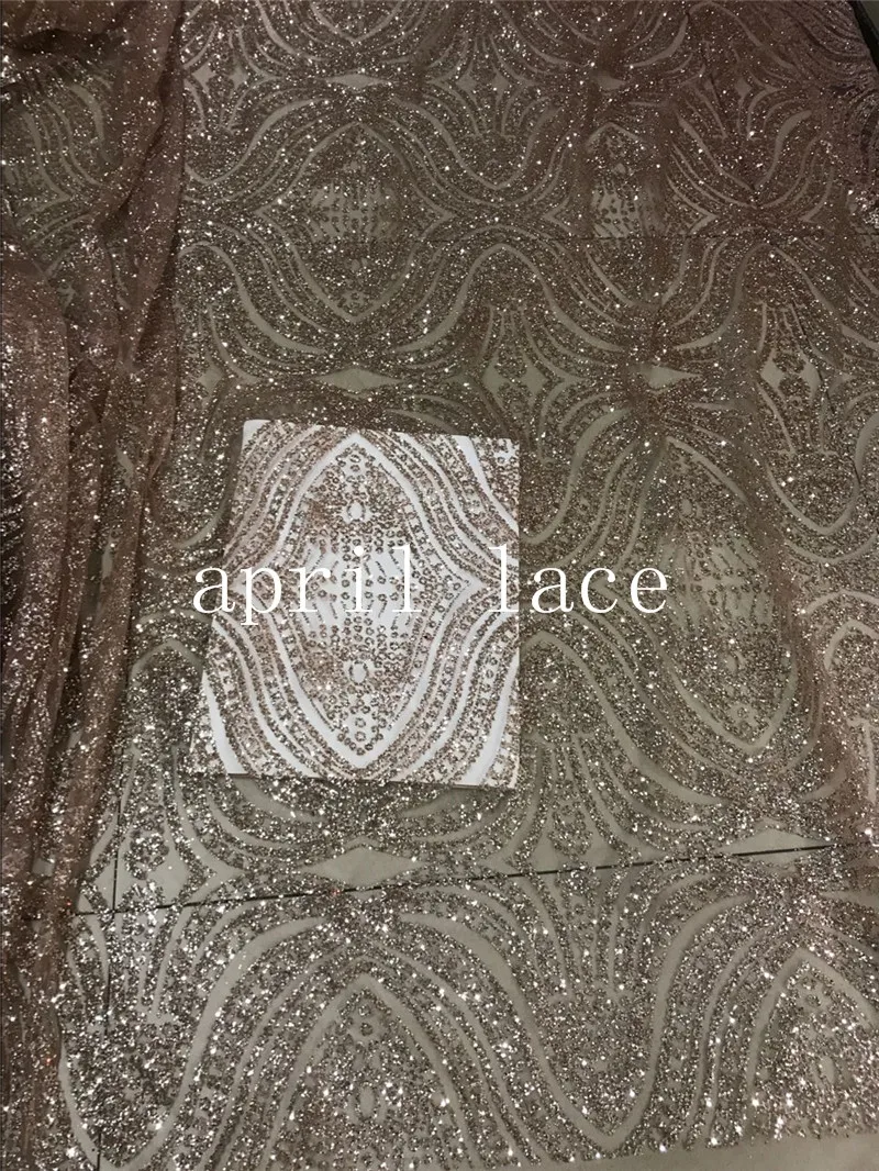 

AA149# nude color 61# luxury pattern glued print glitter sparkle net tulle mesh lace for fashion designer/ wedding/party