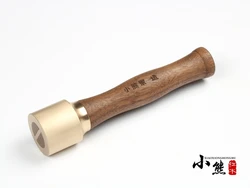 Copper hammer with wood handle Leather Cutting Tool Hammer Leather Craft Tool Hammer