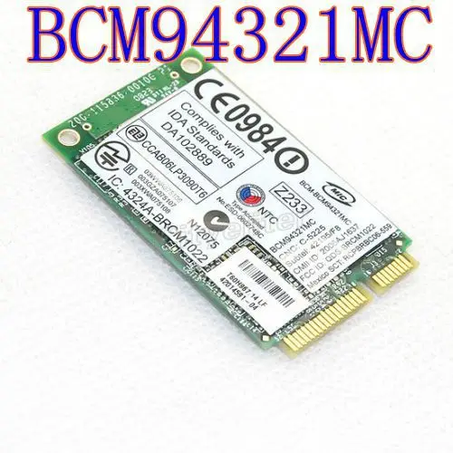 Broadcom BCM94321MC BCM4321 Draft 802.11n WLAN Wireless Dual Band PCI-e Card 270Mbps