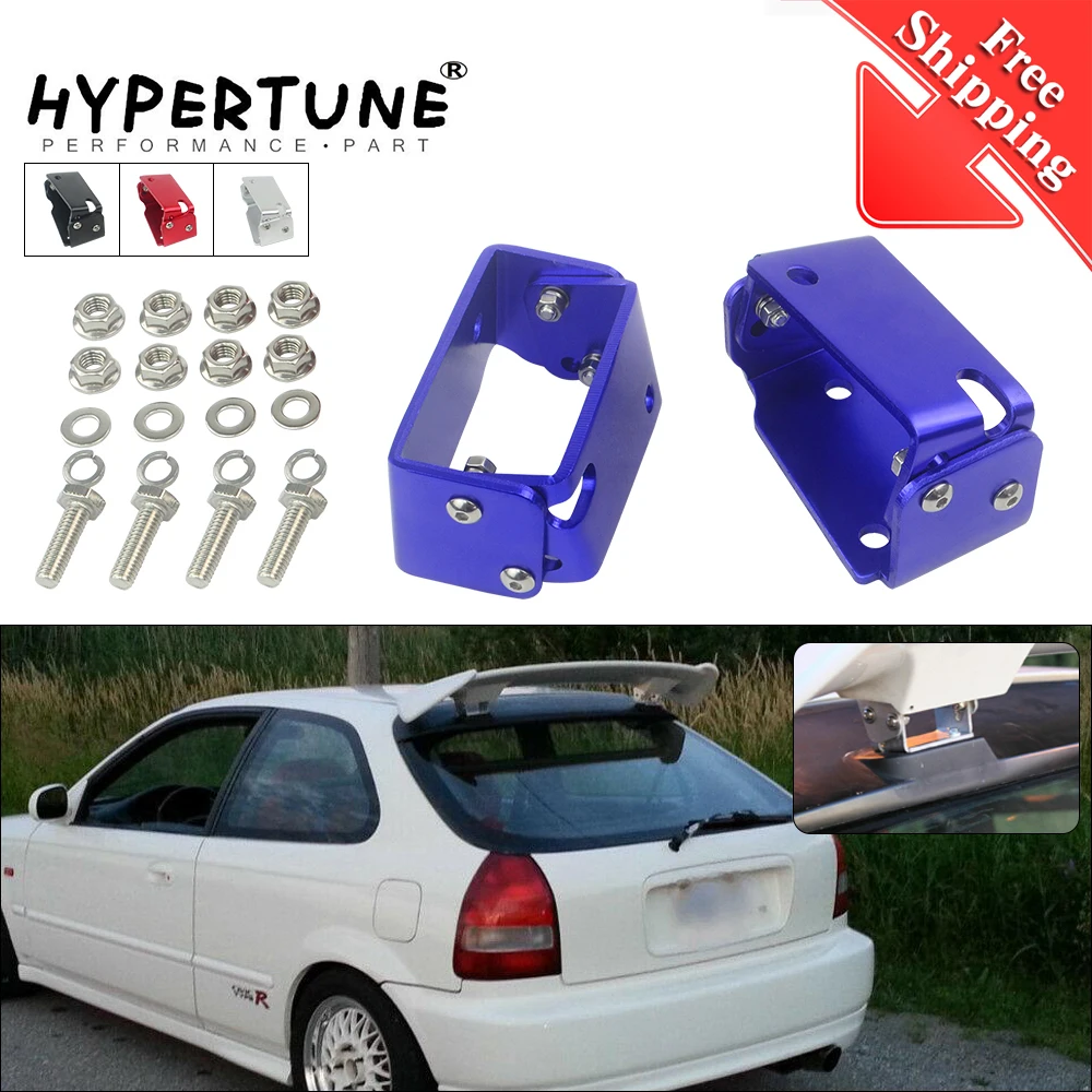 FREE SHIPPING - For 96-00 Honda Civic EK9 3DR Type R Spoiler CTR Wing Riser Lift Tilt Bracket HT-WSR01