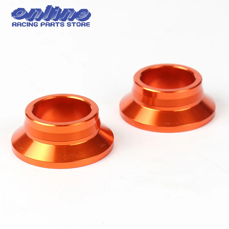 Orange CNC Billet Aluminum Rear Wheel Spacers/ Hub Collars for 125 150 250 300 450 SX XC XCF SXF XC-F SX-F