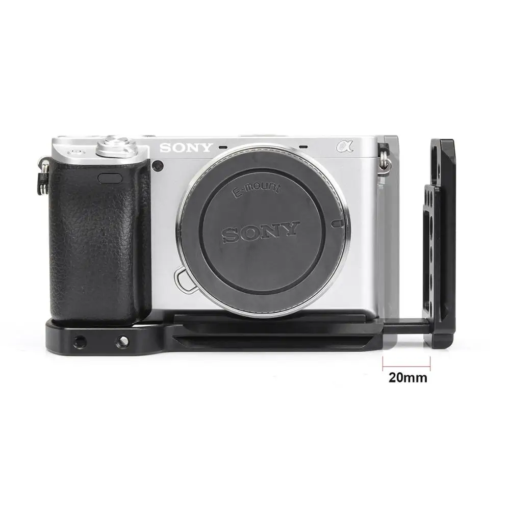 EachRig L-Bracket Camera Cage for Sony A6400, A6000, A6300 Arca-Type Compatible Dovetail Quick Release Plate