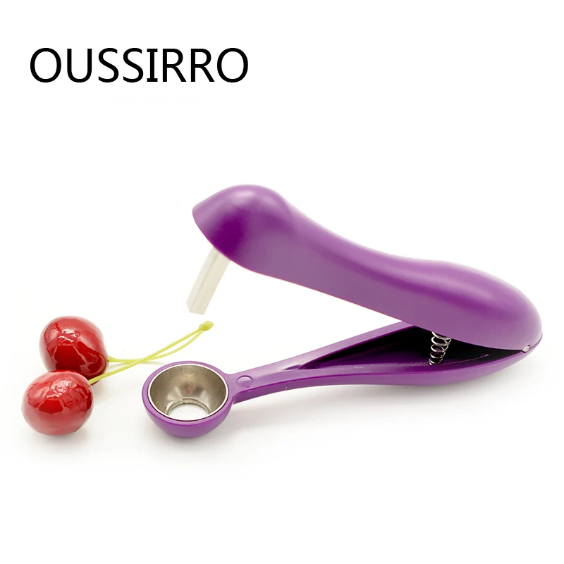 

Cherry Pitter Fruit Removal Core Easy Squeeze Grip Fashionable Kitchen Tool Accessories