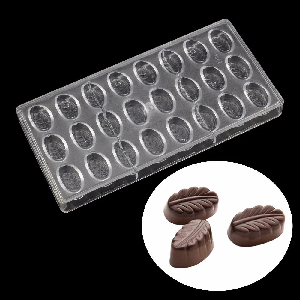 

Leaf Shape Polycarbonate Chocolate Mold Fongant Candy Bonbon Sweets Baking Mold Pastry Cake Decorating Confectionery Tools