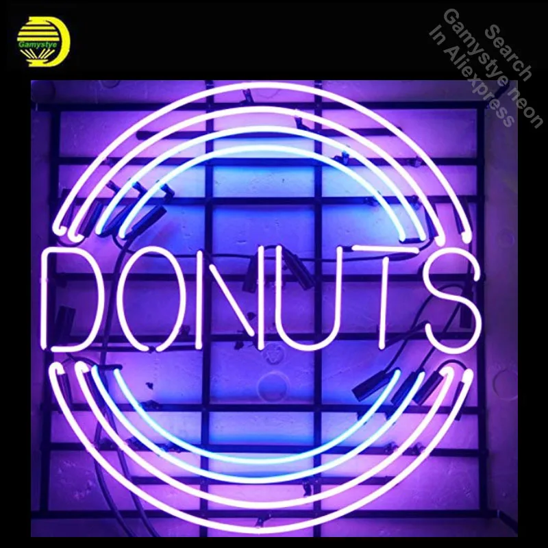 Neon Sign Donuts Home Decor Light neon Light Sign Beer Bar Pub Sign Custom logo Design Handcrafted Hotel Neon signs Dropshipping