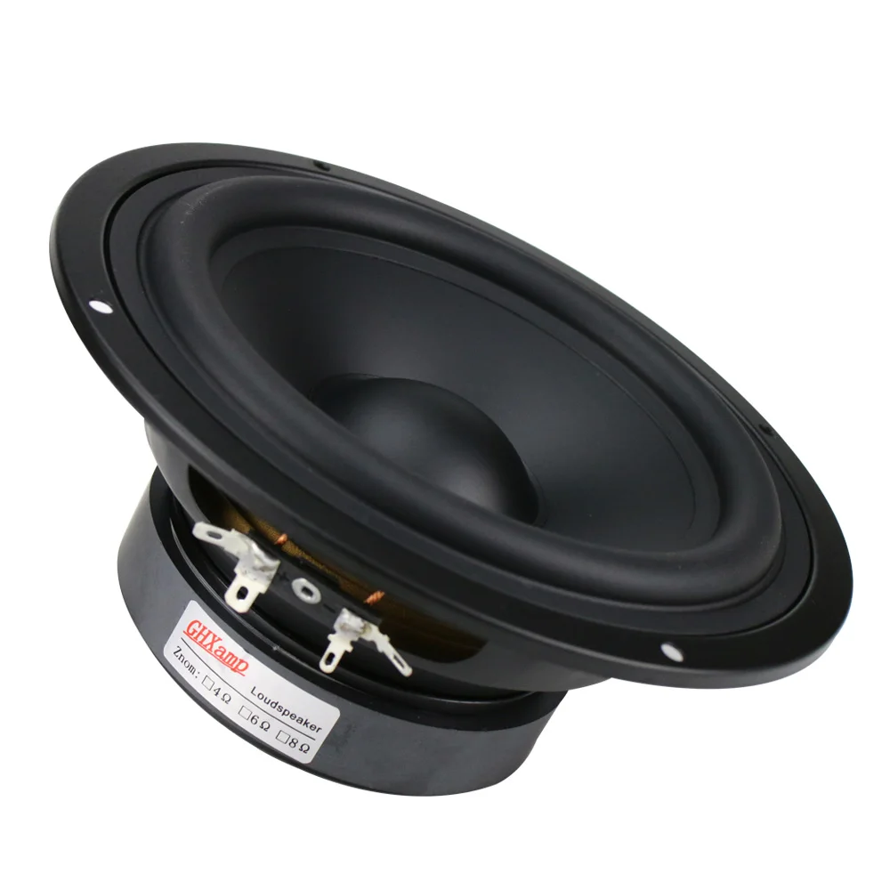 GHXAMP 7 inch 178MM Mid Bass Speaker Unit 130W HIfi Mediant Home Theater Deep Bass Woofer Loudspeaker Rubber edge 1pc