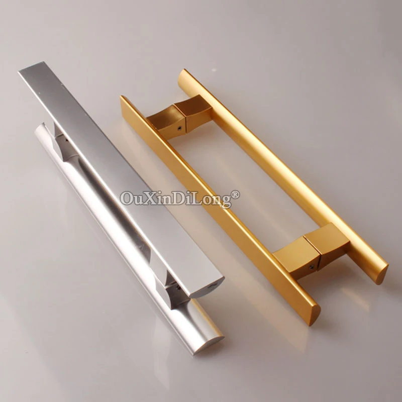 Elegant & Beauty Frameless Glass Door Handles Home Office Push / Pull Door Handles Shop Mall Market Entry Door Handles