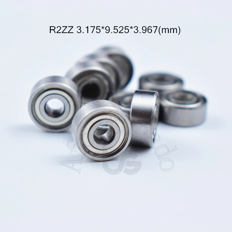 

R2zz Bearing 10pcs 3.175*9.525*3.967(mm) free shipping chrome steel Metal sealed High speed Mechanical equipment parts