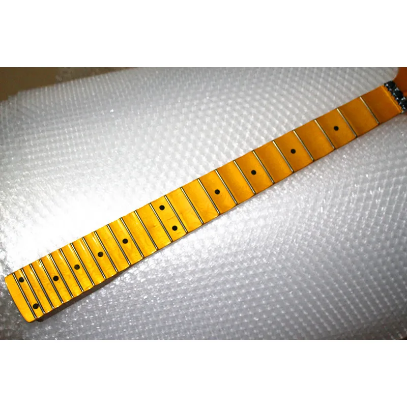 22 24 Frets Reverse Headstock Maple Electric Guitar Neck Maple Scallop Fretboard Accessories Parts