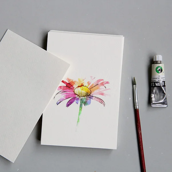 The watercolor paper blank DIY Postcard paper hand-painted postcards white cardboard youth homemade cartoon card