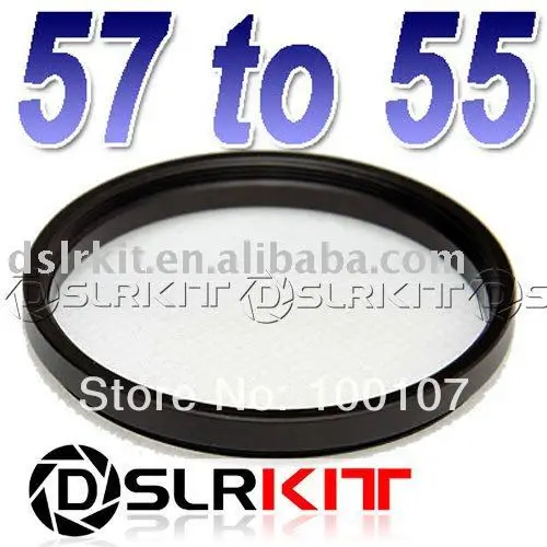 57mm-55mm 57-55 57 to 55 Step Down Ring Filter Adapter