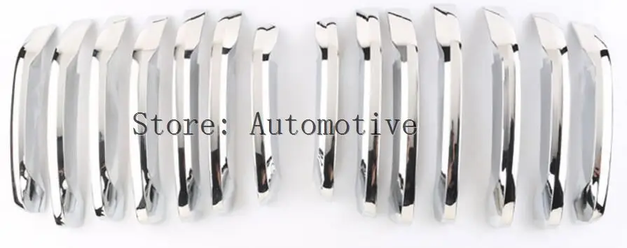 

For BMW X1 F48 2015 2016 20i 25i 25le Car-styling ABS Chrome Front Grill Decoration Strips Cover Trim Accessories Set of 14pcs