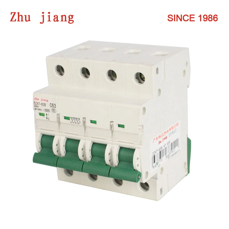 Aria interruttore automatico DZ47-63B 4P interruttore automatico MCB RCCB