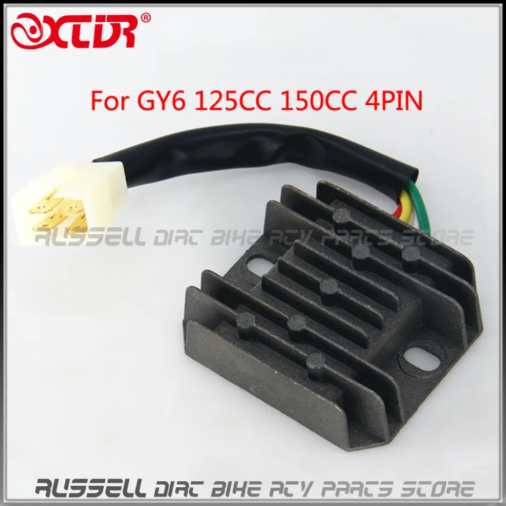 GY6 125cc 150cc Regulator Rectifier 4 Pin For Chinese Scooter Motorcycle Moped