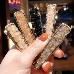 New fashion Luxury Shiny Crystal Hairpins For Women Girls Elegant Hair Clips Barrettes Party Hair Accessories Headwear