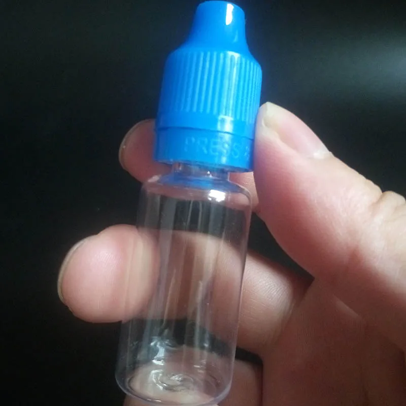 

2500pcs 10ml PET eye drop bottles empty plastic PET Clear Liquid Tamper Evident Childproof Cap oil bottles for E cigarette