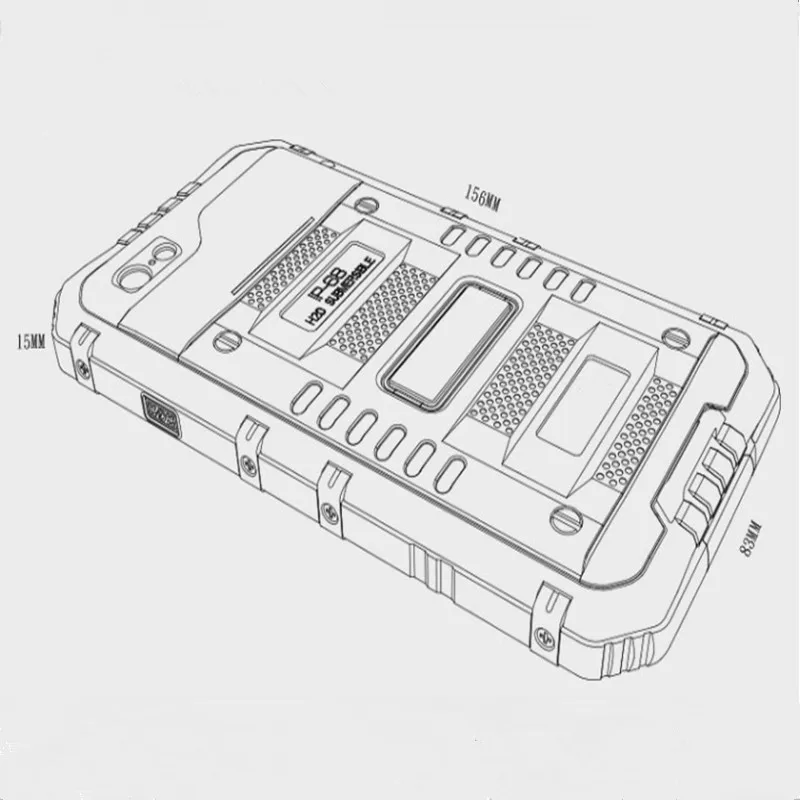 Metal Aluminum Sealed Waterproof Diving Case for iPhone 14 13 11 12 Pro XS Max XR 8 7 Plus SE Heavy Duty Armor Shockproof Cover