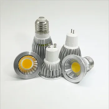 Ampoule LED COB E14 GU10 MR16 GU5.3, Lampe 9W 12W 15W 30W, 85-265V, Projecteur à Courant Constant