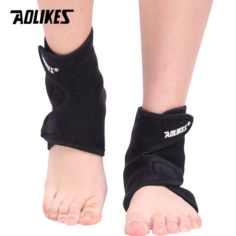 1 Pair AOLIKES Self-heating Tourmaline Magnet Ankle Support Brace Sport Safety Foot Injury Protector Winter Warm Heath Care