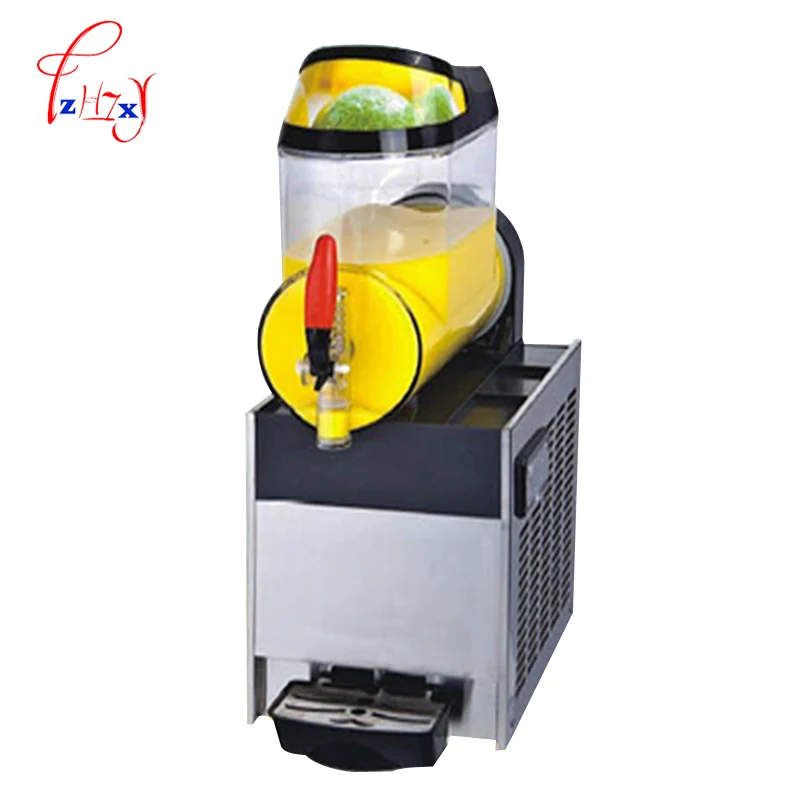 Single cylinder Commercial Snow Melting Machine 110V/220v Slush Ice Slusher Cold Drink Dispenser Smoothie Machine XRJ10Lx1  1pc