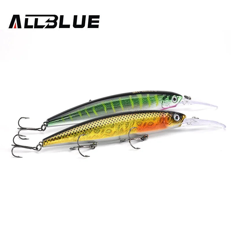 ALLBLUE CRAFTY 130SF Fishing Lure 130mm 27.5g Wobbler Slow Floating Minnow Longbill Crankbait Pike Plastic Bait Fishing Tackle