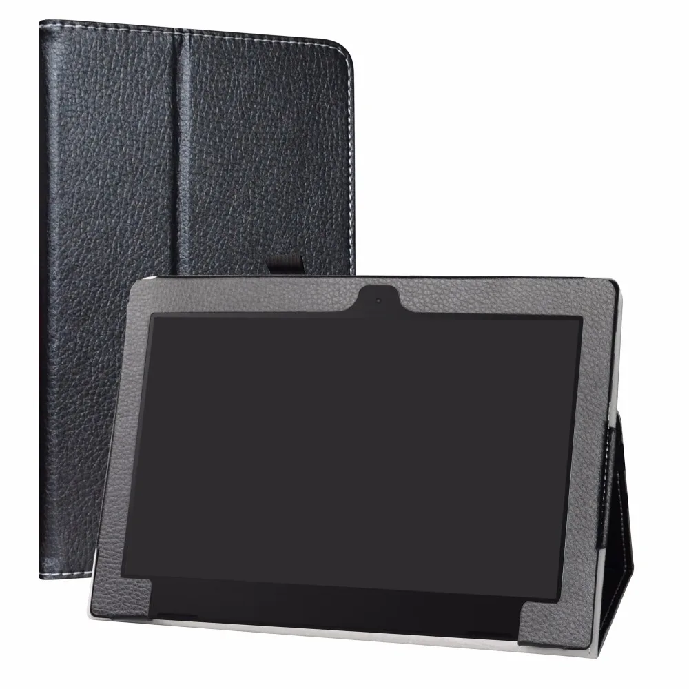 

High Quality Case For 10.1" Lenovo Ideapad d330 Tablet Folding Stand PU Leather Cover with Elastic Closure