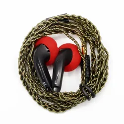 FENGRU DIY EMX500 In-ear Earphones Flat Head Plug DIY Earphone HiFi Bass Earbuds DJ Earbuds Heavy Bass Sound Quality