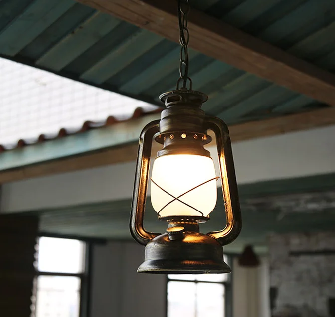 

American west cowboy classic iron pendant lights Mediterranean Sea old-fashioned retro rural lamp for vestibule&corridor LDK015