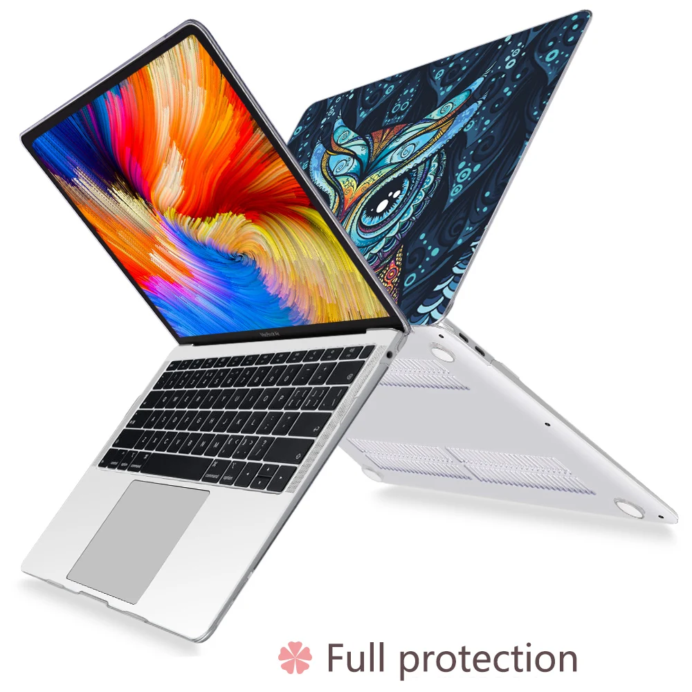 Imagem -03 - Coruja Padrão Impresso Casca Dura Case para Macbook Air 13 Polegada A1932 A2179 A2337 2023 Caver para Mac Pro 13 14 m2 A2338 A2289 Case