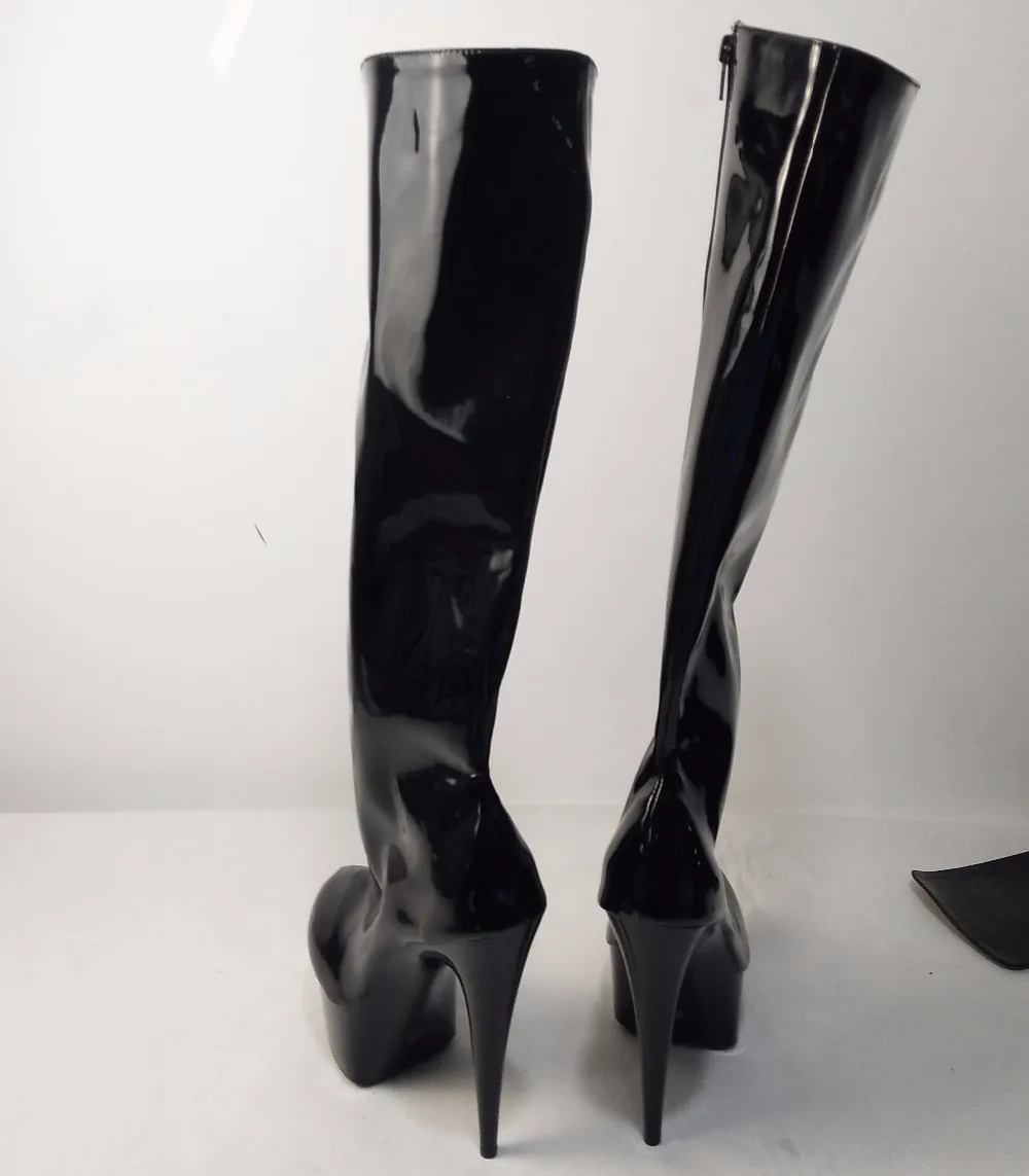 15 cm high boots sexy, dynamic women sexy shining nightclub shoes, wear high evening wear, dance shoes