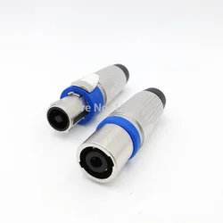 Speakon connector metal male&female ohm plug Audio linker connector