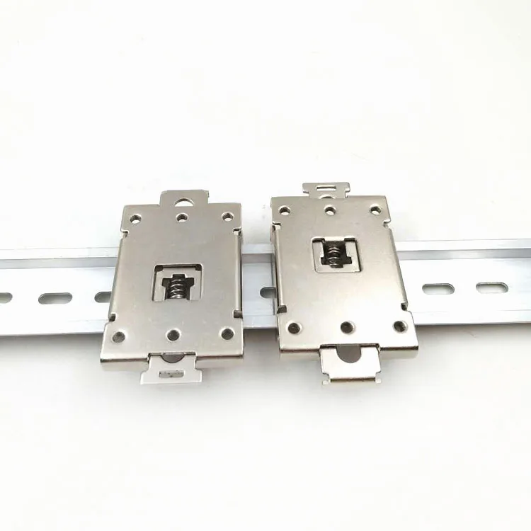 single phase solid state relay SSR 35mm DIN rail fixed mounting rail clip clamp 1pc