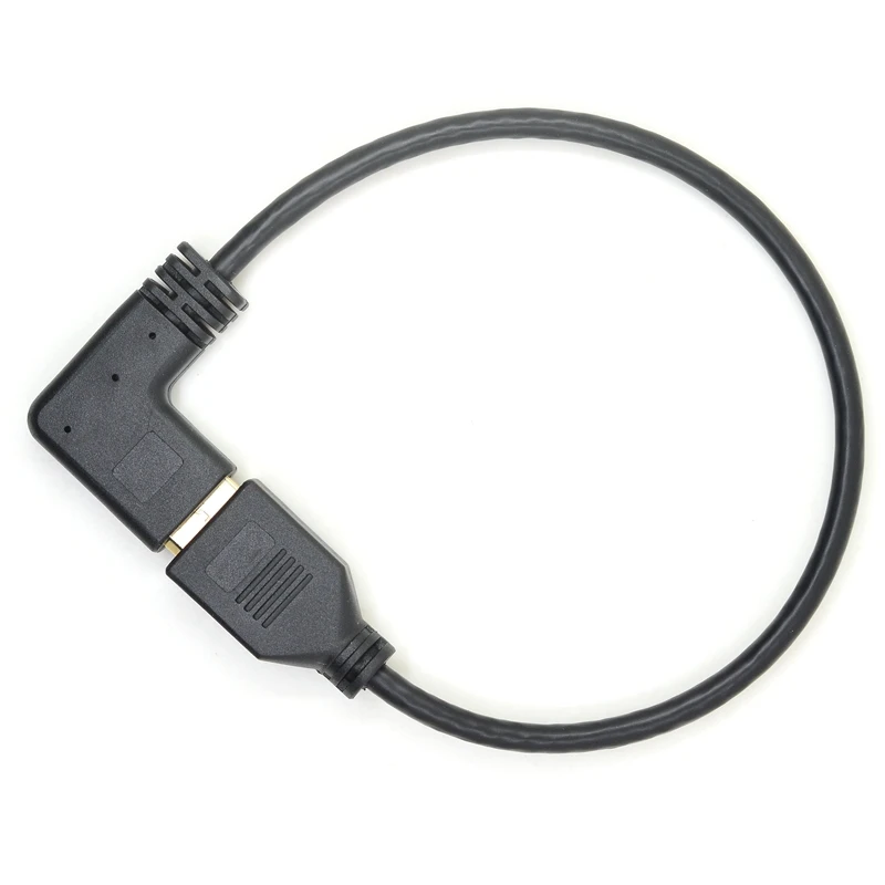 Удлинительный кабель DisplayPort DP DisplayPort под углом 90 градусов вверх, вниз, левый и правый угол, удлинительный кабель для CRT LCD-проекторов 30 см