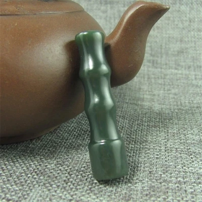 

Hetian Jade Cigarette Holder Qingyu Bamboo Festival