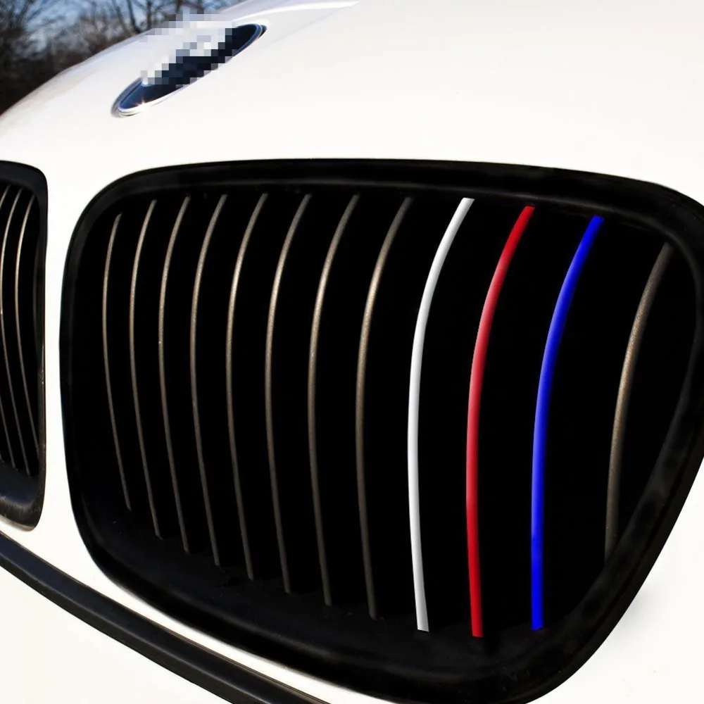 

24pcs for M3 M5 E36 E46 E60 E90 E92 Front Grille Grill Vinyl Strip Sticker DecalReflective front grill stickers car-styling