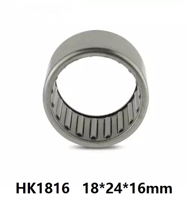 100pcs/lot HK1816 HK182416 Drawn Cup Type Needle Roller Bearing 18x24x16 mm free shipping high quality