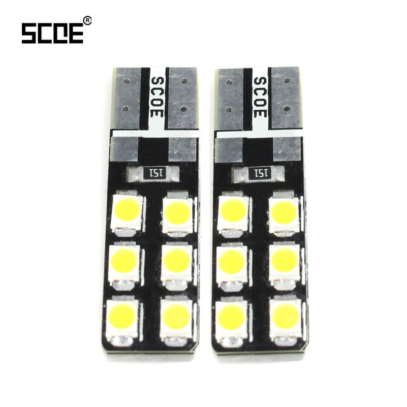 SCOE 2X 12SMD LED Front Parking Light Front Side Marker Light Bulb Lamp Source For Fiat Punto 188 199 Grand Punto EVO 1999+