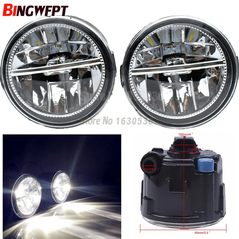 2PCS Car styling LED fog lights (Left + right) Halogen lamps For Nissan Qashqai (J11, J11_) Closed Off-Road Vehicle 2013-