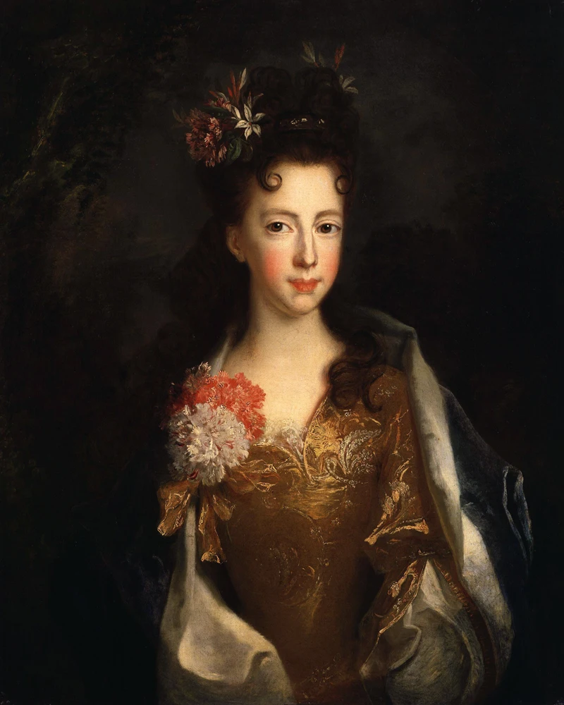 Classical figurative painting vintage portrait poster canvas painting Princess Louisa Maria Theresa Stuart by Alexis Simon Belle