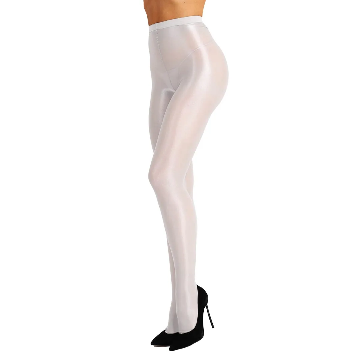 Frauen Bauch-steuer Ultra Shimmery Stretchy 70D Dicke Glänzende Strümpfe Nachtclub Rave Sexy Strumpfhosen Leistung Dance Strumpfhosen