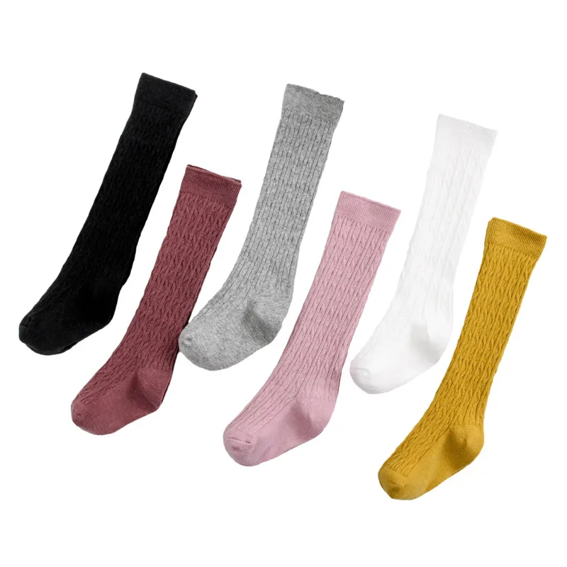 1-5T Spring Autumn Kids Girls Boys Socks Long Knee High Fashion Kids Socks For Girl Striped Children's Boy Clothes Accessories