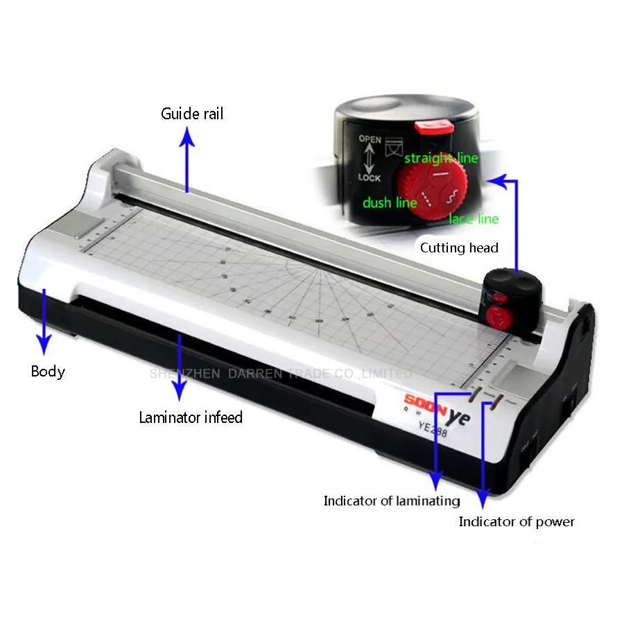 1pc  Smart Photo Laminator A4 Laminating Machine Laminator Sealed Plastic Machine Hot And Cold Laminator Photo Cutter