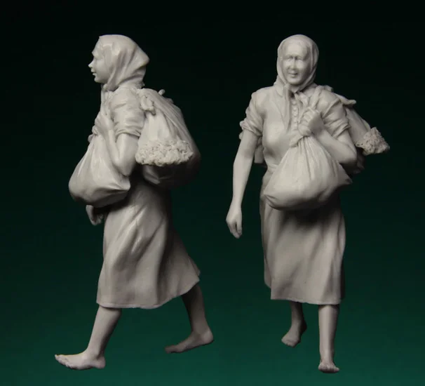 Kit de modelo de figura de resina 1/35, 086 refugees rusos, 1941-45, una figura sin montar, sin pintar