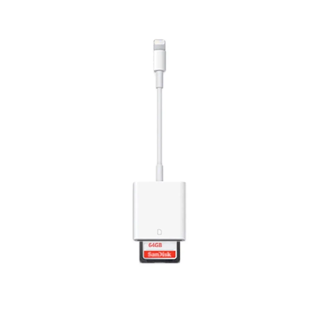 8 Pin SD Card Reader for iPhone 11 Pro Max,iPad,OTG Adapter, Apple Camera Dongle 128gb 200gb camera video photo file iOS13.1